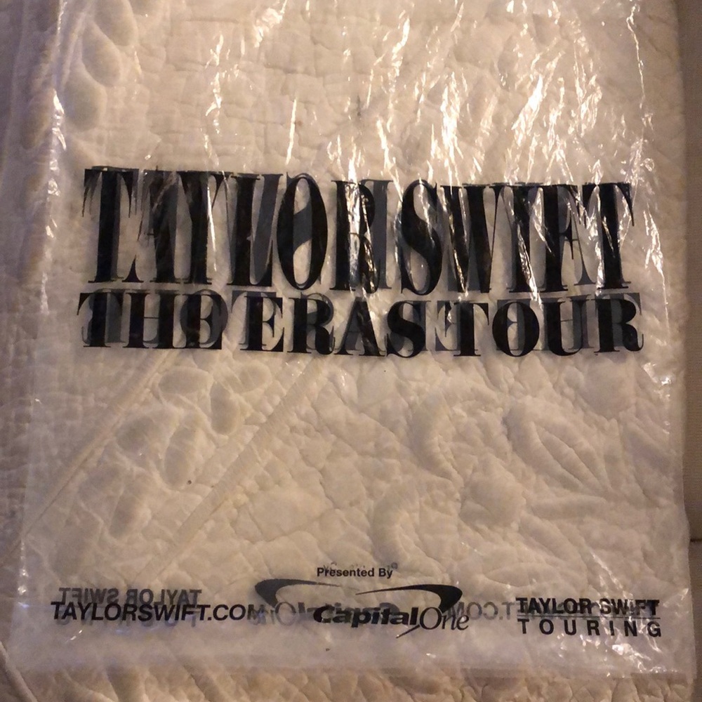 Taylor Swift Eras Tour clear plastic merch bag